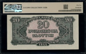 20 gold, 1944; in OBVIOUS clause, вM series, num...