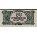 20 złotych, 1944; w klauzuli OBOWIĄZKOWE, seria вM, num...