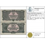 20 złotych, 1944; w klauzuli OBOWIĄZKOWE, seria вM, num...