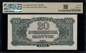 20 gold, 1944; in the OBVIOUS clause, УУ series, num...