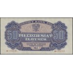 50 złotych, 1944; w klauzuli OBOWIĄZKOWE, seria ВО, num...