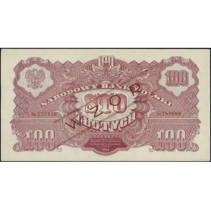 100 złotych, 1944; w klauzuli OBOWIĄZKOWE, seria Dr, nu...