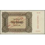 1.000 złotych, 1945; seria Dh, numeracja 1234567, obust...