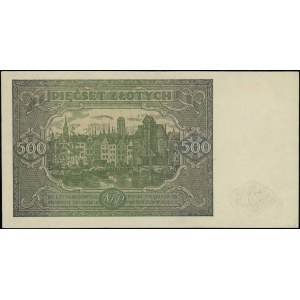 500 złotych, 15.01.1946; seria F, numeracja 4604404; Lu...
