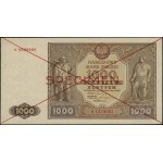 1.000 złotych, 15.01.1946; seria B, numeracja 1234567 /...