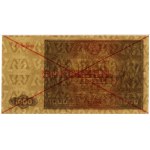 1.000 złotych, 15.01.1946; seria B, numeracja 1234567 /...