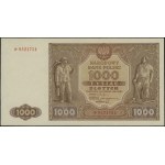 1.000 złotych, 15.01.1946; seria P, numeracja 8521754; ...