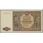 1.000 złotych, 15.01.1946; seria zastępcza Wb., numerac...