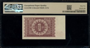 1 zloty, 15.05.1946; no series or numbering; ...