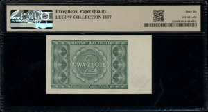 2 zloty, 15.05.1946; no series or numbering, ...