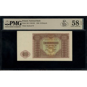 10 złotych, 15.05.1946; bez oznaczenia serii i numeracj...