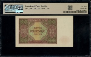 10 zloty, 15.05.1946; no series or numbering....