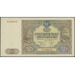 50 złotych, 15.05.1946; seria B, numeracja 5446103; Luc...