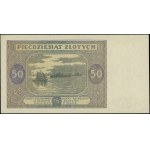 50 złotych, 15.05.1946; seria B, numeracja 5446103; Luc...