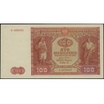 100 złotych, 15.05.1946; seria A, numeracja 0000000, be...