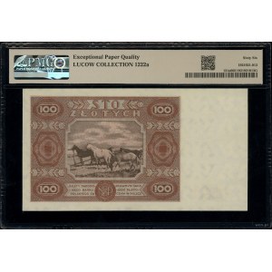 100 zlatých, 15.07.1947; séria F, číslo 7236322; Lu...