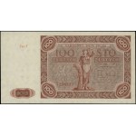 100 zlatých, 15.07.1947; séria F, číslo 7236322; Lu...