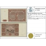 100 zlatých, 15.07.1947; séria F, číslo 7236322; Lu...