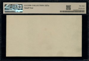 500 zloty, 15.07.1947; one-sided printing of the reverse side of the...