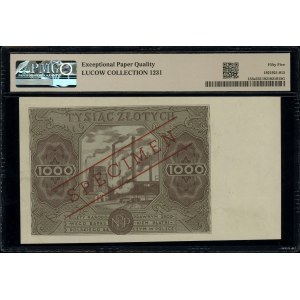 1000 zlatých, 15.07.1947; série A, číslování 0000000; ...