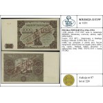 1000 zlatých, 15.07.1947; série A, číslování 0000000; ...