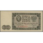 2 złote, 1.07.1948; seria AD, numeracja 1562348, znak w...