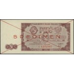 5 złotych, 1.07.1948; seria A, numeracja 1234567, po ob...