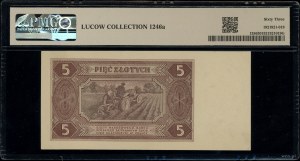 5 gold, 1.07.1948; AM series, numbering 2180938; Luco...
