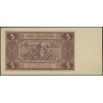 5 złotych, 1.07.1948; seria AM, numeracja 2180938; Luco...