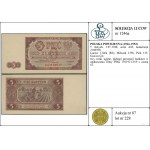 5 złotych, 1.07.1948; seria AM, numeracja 2180938; Luco...