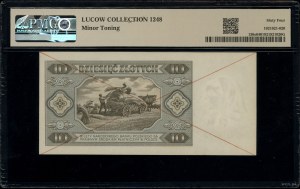 10 zloty, 1.07.1948; D series, numbering 0000000; on p...