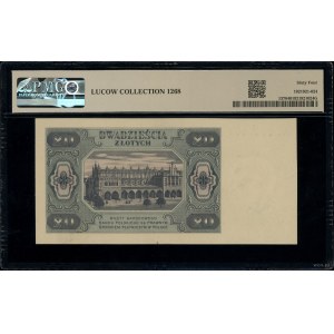 20 złotych, 1.07.1948; seria AL., numeracja 3320601; Lu...