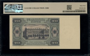 20 gold, 1.07.1948; AL. series, numbering 3320601; Lu...
