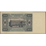 20 złotych, 1.07.1948; seria AL., numeracja 3320601; Lu...