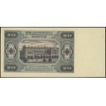 20 zlatých, 1.7.1948; séria CA, číslovanie 0096700; Luc...