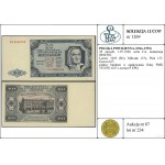 20 zlatých, 1.7.1948; séria CA, číslovanie 0096700; Luc...