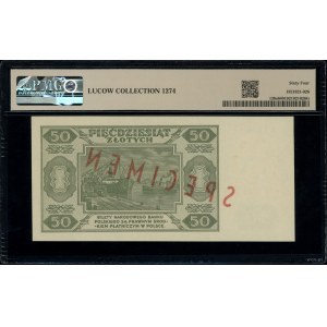 50 złotych, 1.07.1948; seria A, numeracja 1234567 / 890...