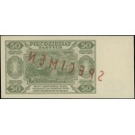 50 złotych, 1.07.1948; seria A, numeracja 1234567 / 890...
