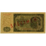 50 złotych, 1.07.1948; seria A, numeracja 1234567 / 890...