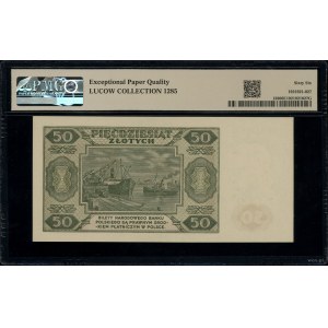 50 złotych, 1.07.1948; seria AB, numeracja 7135624; Luc...
