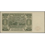 50 złotych, 1.07.1948; seria AB, numeracja 7135624; Luc...