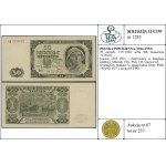50 złotych, 1.07.1948; seria AB, numeracja 7135624; Luc...