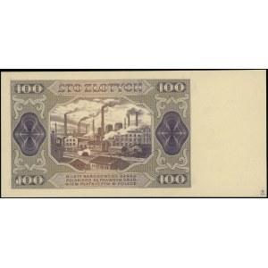 100 złotych, 1.07.1948; brak oznaczenia serii i numerac...