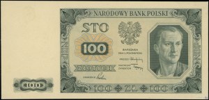 100 zloty, 1.07.1948; no series and numerac...