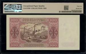 100 zloty, 1.07.1948; U-series, numbering 177858; Luco...