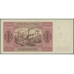 100 złotych, 1.07.1948; seria U, numeracja 177858; Luco...