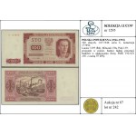 100 złotych, 1.07.1948; seria U, numeracja 177858; Luco...