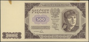 500 zloty, 1.07.1948; no series and numerac...