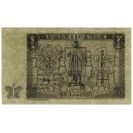 Projekt banknotu 1 złoty, 1.07.1948; seria AB, numeracj...
