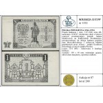 Projekt banknotu 1 złoty, 1.07.1948; seria AB, numeracj...